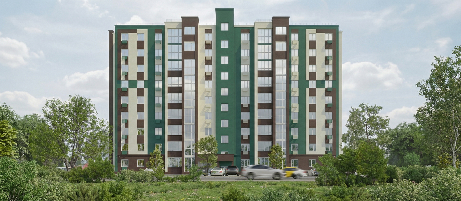 Вид на ЖК Южный-3