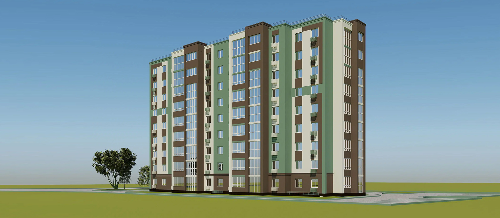 Вид на ЖК Южный-3