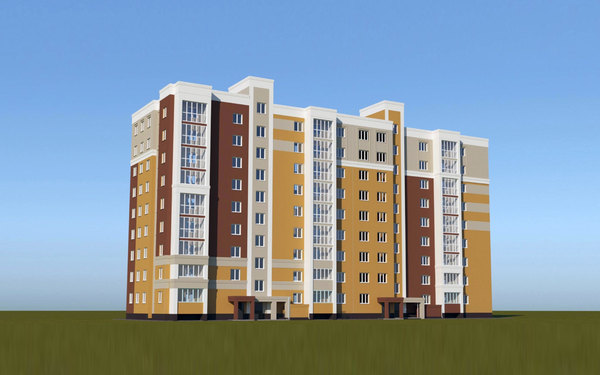 Вид на жилой комплекс