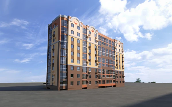 Вид на жилой комплекс