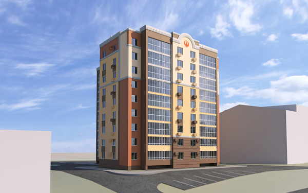 Вид на жилой комплекс