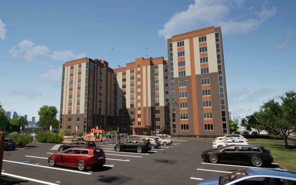 Вид на жилой комплекс