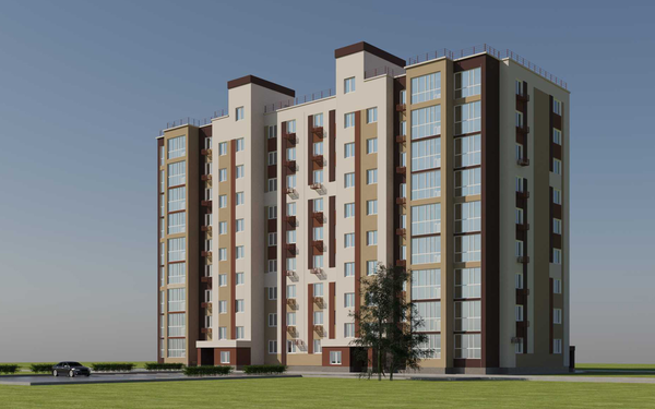 Вид на жилой комплекс