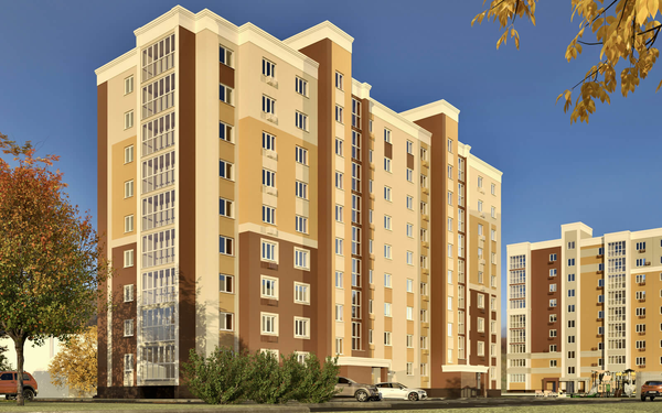 Вид на жилой комплекс