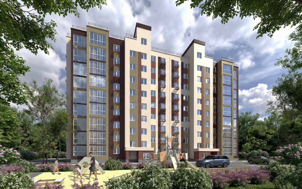 Вид на жилой комплекс