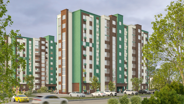 Вид на жилой комплекс