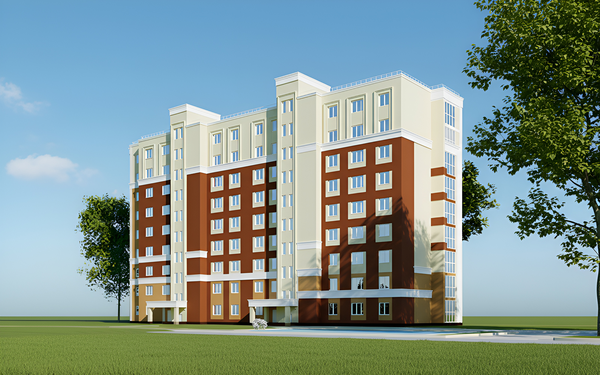 Вид на жилой комплекс